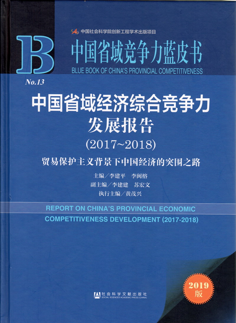 大鸡吧操骚逼中国省域经济综合竞争力发展报告（2017-2018）